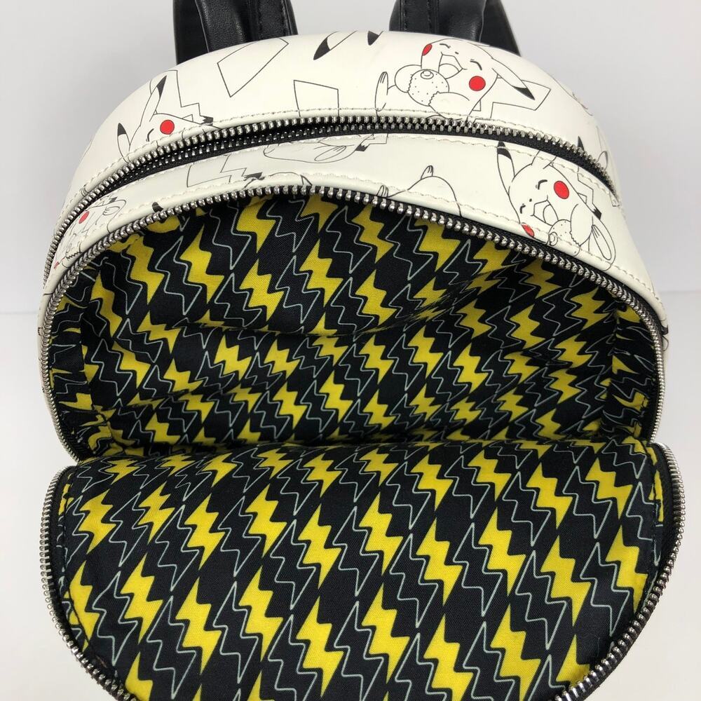 Loungfly Pokemon Pikachu Mini Backpack White 2019 Retired EUC - Picture 6 of 11